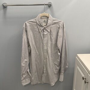 Brooks Brothers Blue Striped Button-Down Shirt